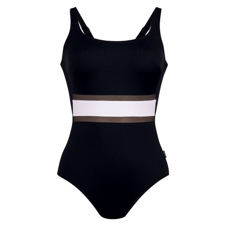 Anita Rosa Faia Elouise Swimsuit: Black - Chantilly Online