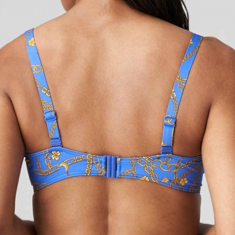 Backview of PrimaDonna Olbia Bikini Top in Electric Blue 4009110