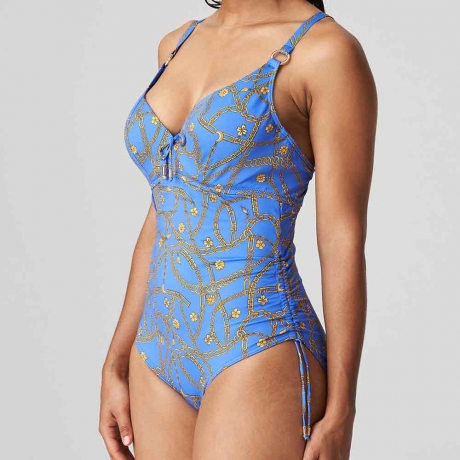 Sideview of PrimaDonna Olbia Swimsuit in Electric Blue 4009139