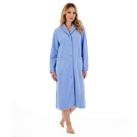 Slenderella Housecoat in blue HC6321