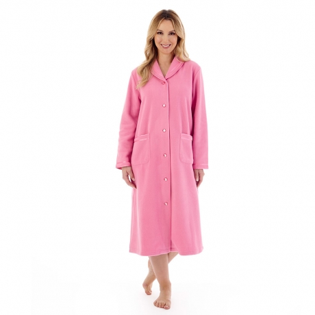 Slenderella Housecoat in pink HC6321