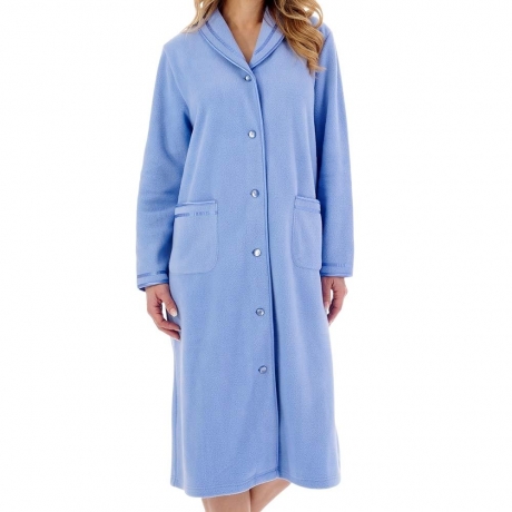 Slenderella Housecoat in blue HC6321