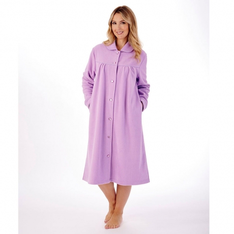 Slenderella Housecoat in lilac HC6324