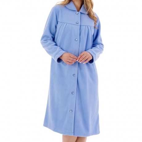 Slenderella Housecoat in blue HC6324