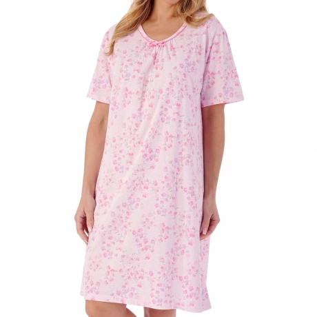 Pansy Short Sleeve 38 inch Cotton Nightdress