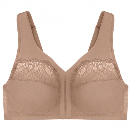 Glamorise Magic Lift Natural Shape Front Fastening Soft Cup Bra in cappuccino 1210