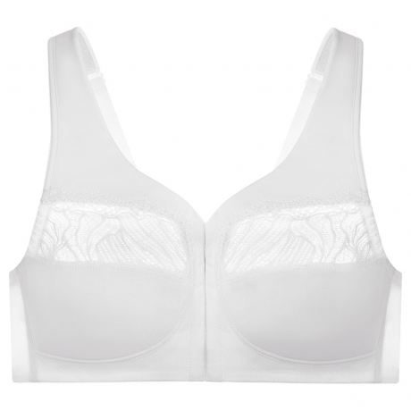 Glamorise Magic Lift Natural Shape Front Fastening Soft Cup Bra in white 1210