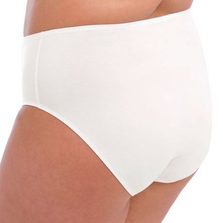 Sideview of Elomi Smooth Briefs in White EL4565
