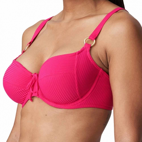 Sideview of Primadonna Sahara Bikini Top in freesia 4006310 