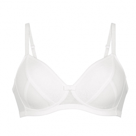 LADIES SATIN SOFT FULL CUP BRA FIRM CONTROL NON WIRED NON PADDED, BEAUFORME