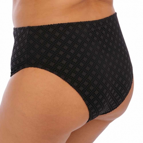 Sideview of Elomi Swim Bazaruto Bikini Briefs in black ES800672