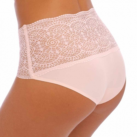 Sideview of Fantasie Lace Ease Briefs in blush FL2330