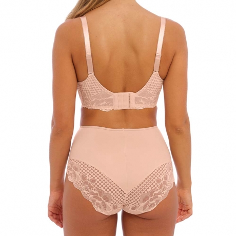 Backview of Fantasie Reflect Bra and Briefs in natural beige FL101801 and FL101852