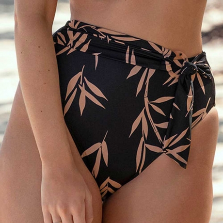 Fantasie Swim Luna Bay Bikini Briefs in lacquered black FS502478