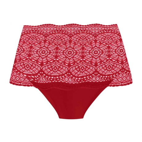 Fantasie Lace Ease Briefs in red FL2330