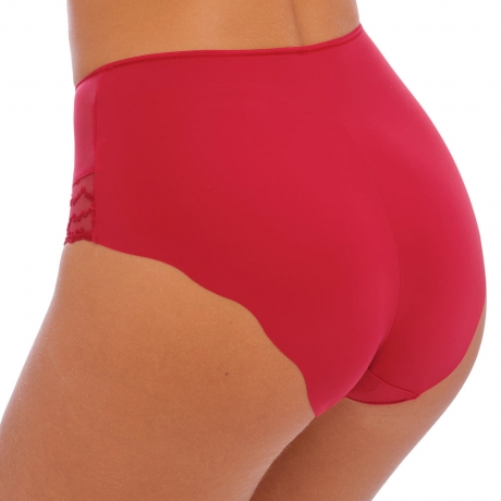 Sideview of Fantasie Ana Briefs in red FL6708