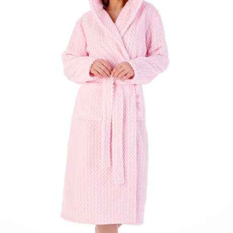 Slenderella Housecoat in pink HC02319