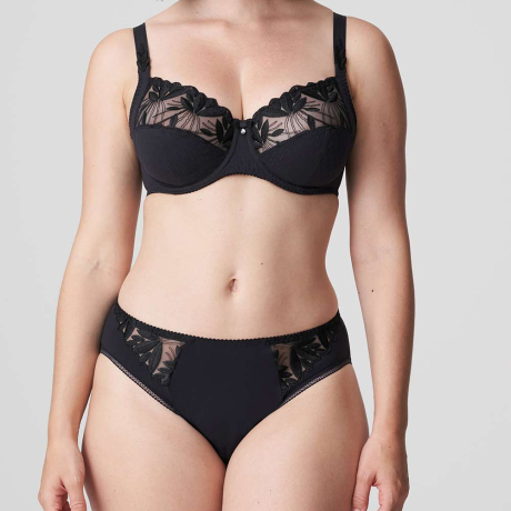 PrimaDonna Orlando Bra and Briefs in charcoal 0163151 and 0563150