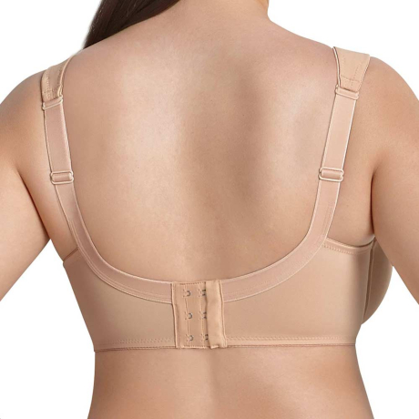 Backview of Anita Rosa Faia Twin Wired Bra in desert 5490