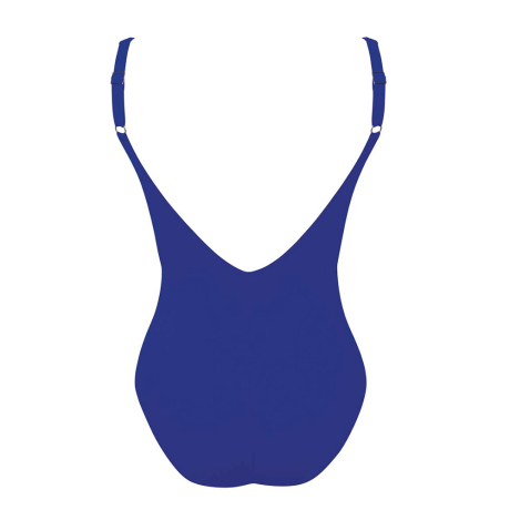 Backview of Anita Rosa Faia Elouise Swimsuit in gentian 7742
