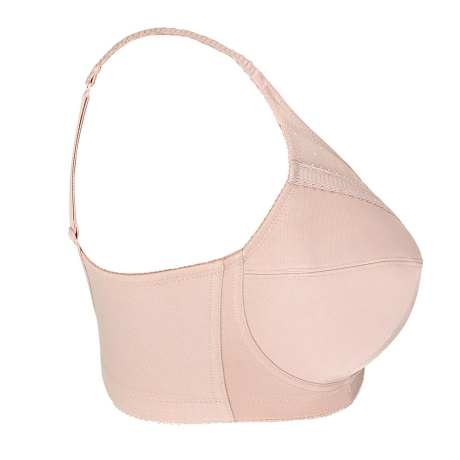 Sideview of Royce Charlotte Support Bra in blush 821