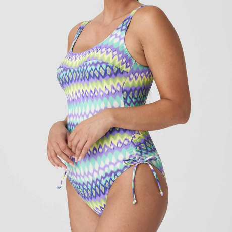 Sideview of PrimaDonna Holiday Swimsuit in Mezcalita Blue 4007140