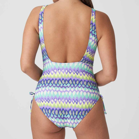 Backview of PrimaDonna Holiday Swimsuit in Mezcalita Blue 4007140