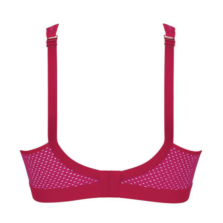 Backview of Anita Active Extreme Sports Bra in candy red 5527