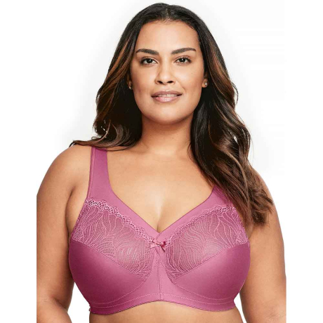 Glamorise Magic Lift Natural Shape Soft Cup Bra in red violet 1010G
