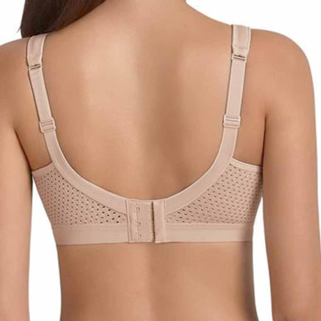 Backview of Anita Active Momentum Maximum Support Soft Cup Sports Bra in desert 5529