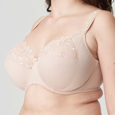 Sideview of PrimaDonna Deauville Bra in caffe latte 0161815
