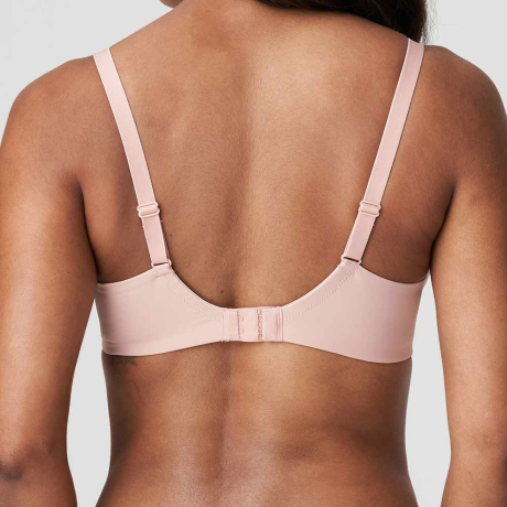 Backview of PrimaDonna Figuras Spacer Seamless Full Cup Underwired bra in powder rose 0163256 