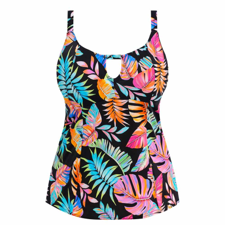 Elomi Swim Tropical Falls Plunge Bikini Top - Black  Bras Galore – Bras  Galore - Lingerie and Swimwear Specialist