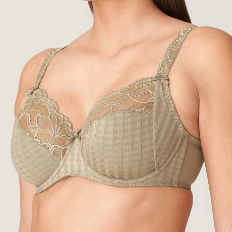 Sideview of Primadonna Madison Bra in golden olive 0162121