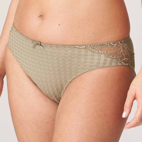 Sideview of Primadonna Madison Briefs in golden olive 0562125