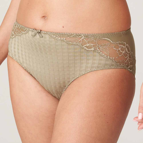 Sideview of Primadonna Madison Briefs in golden olive 0562126