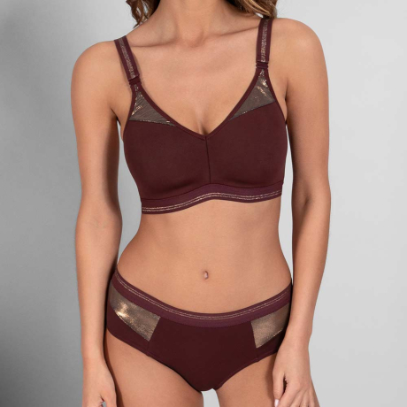 Empreinte Initiale Sports Bra and Shorts in brunito 07200 and 02200