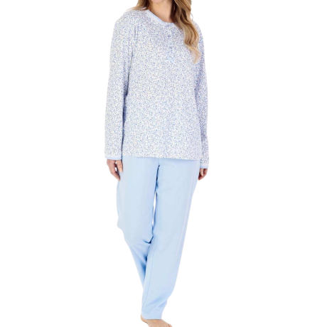 Forget Me Not Long Sleeve Cotton Interlock Pyjama Set