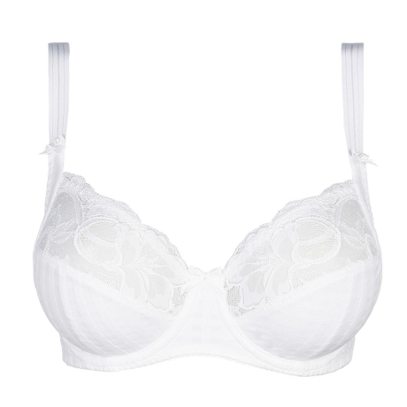 MARKS AND SPENCER WHITE U/WIRED MOULDED LACE BALCONY BRA SIZE 36A CUP