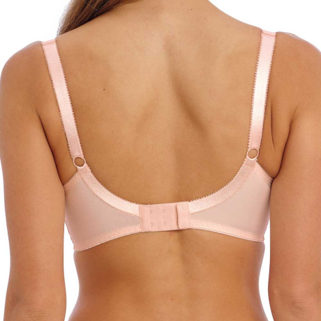 Backview of Fantasie Fusion Lace Bra in blush FL102314