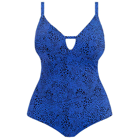Fantasie Swim Lanai Adjustable Leg V-necked Swimsuit (34G, blue) :  : Fashion