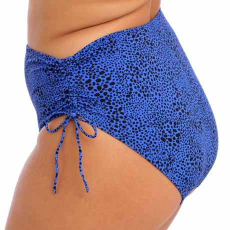 Sideview of Elomi Swim Pebble Cove Bikini Briefs in blue ES801173