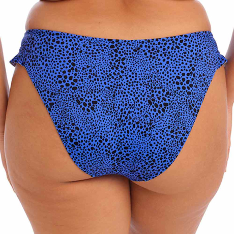Backview of Elomi Swim Pebble Cove Bikini Briefs in blue ES801185