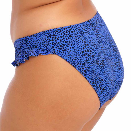 Sideview of Elomi Swim Pebble Cove Bikini Briefs in blue ES801185