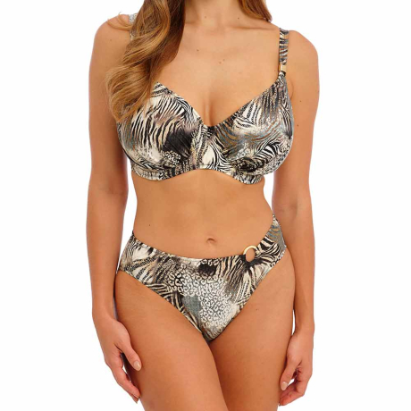 Fantasie Swim Seraya Sands Bikini Top and Briefs in monochrome FS503701 and FS503772