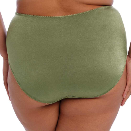 Backview of Goddess Keira Briefs in Olive GD6095