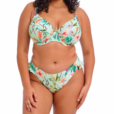 Elomi Swim Sunshine Cove Bikini Top and Briefs in aqua ES801802 and ES801885