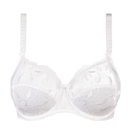 Buy Padded Non-Wired Full Cup Multiway Bra in Light Blue - Lace