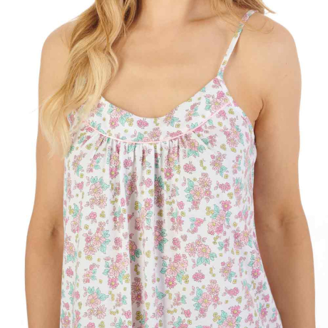 Close up of Slenderella Nightdress in pink ND05106