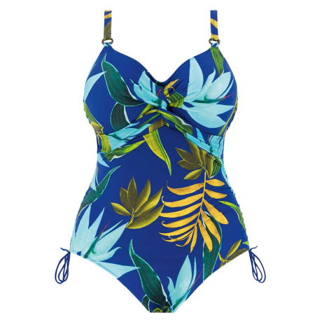 Pichola Print Underwired Twist Front Swimsuit